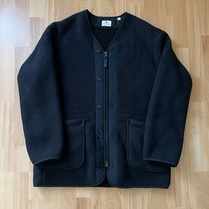 Uniqlo X Engineered Garments Black Fleece Collarless Jacket